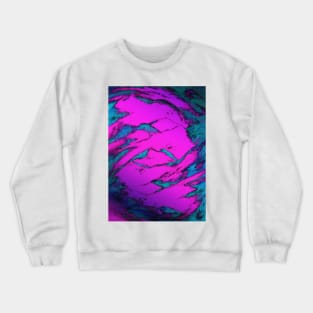 Fractured anger pink Crewneck Sweatshirt